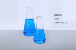 Mix 4–10% copper sulfate crystals (by weight) with distilled or deionized water